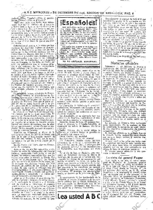 ABC SEVILLA 02-12-1936 página 6