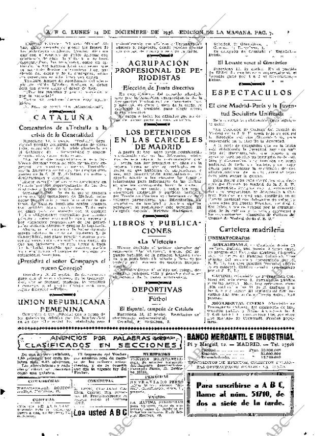 ABC MADRID 14-12-1936 página 7