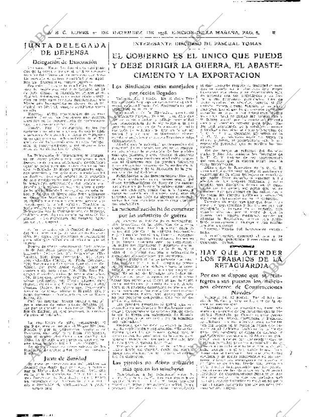 ABC MADRID 21-12-1936 página 6