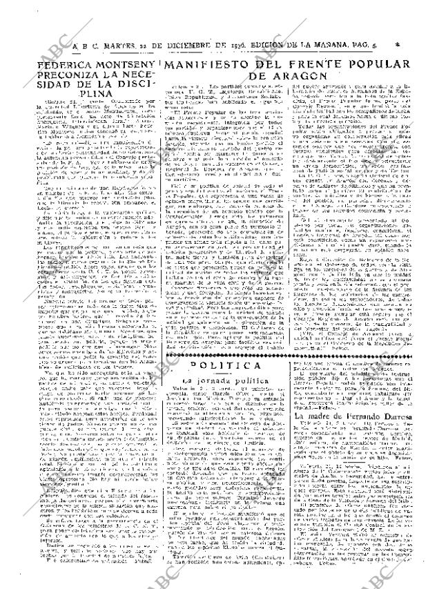 ABC MADRID 22-12-1936 página 5