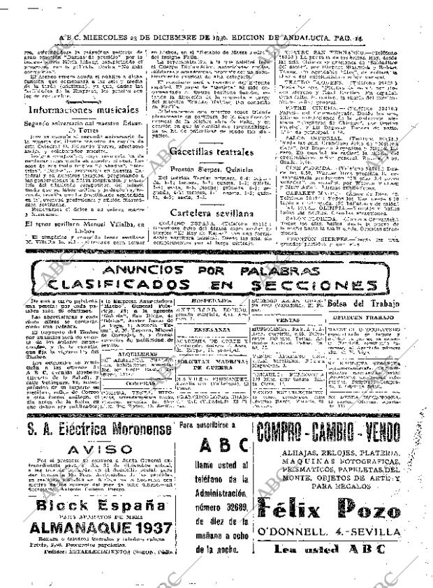 ABC SEVILLA 23-12-1936 página 14