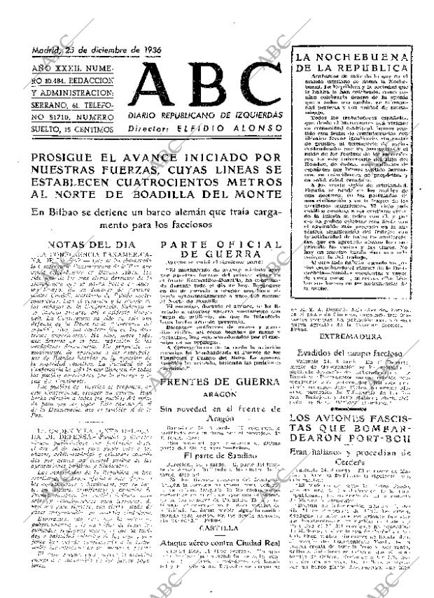 ABC MADRID 25-12-1936 página 3