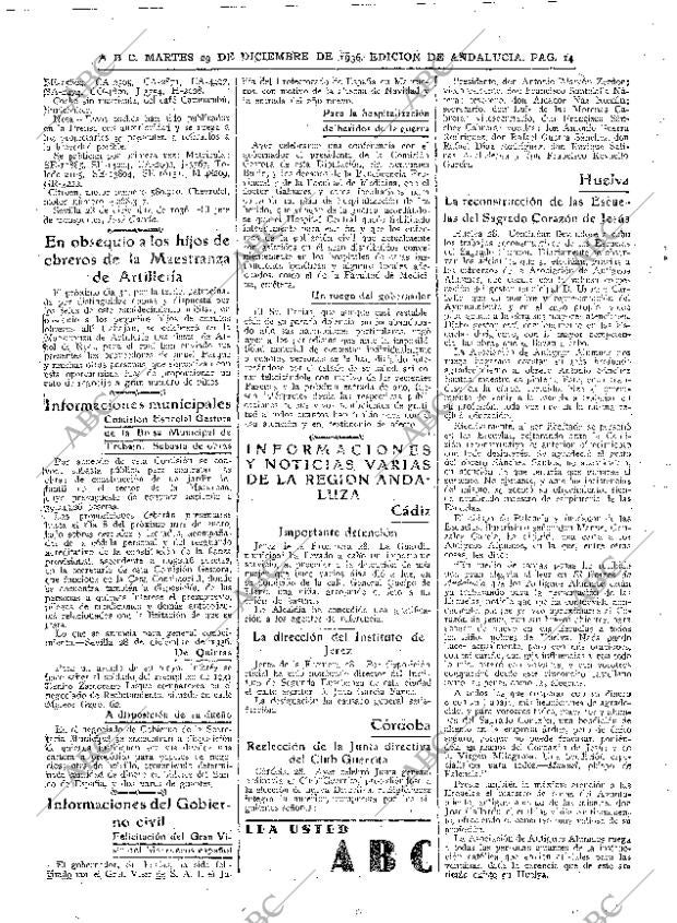 ABC SEVILLA 29-12-1936 página 14