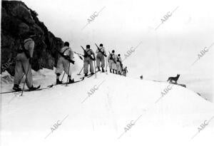 Tropas Alpinas Nacionales en el frente de Sierra Nevada, en Granada