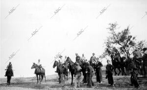 Las Fuerzas de caballería de Colomera (Granada), se Preparan para la salida A la...