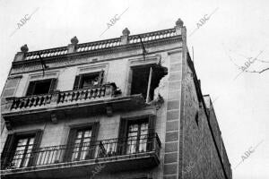 Destrozos en una casa de la calle de la industria