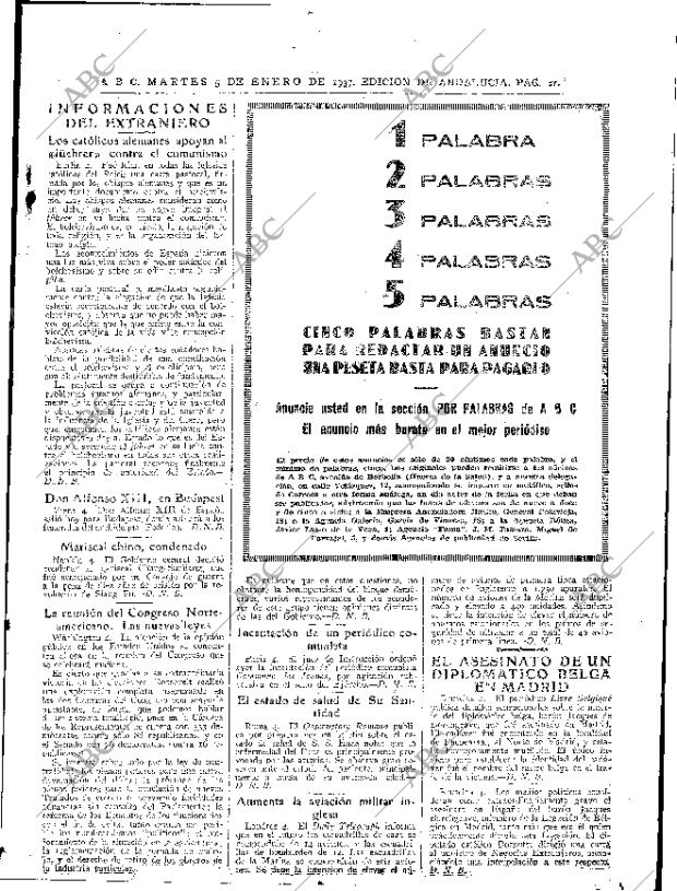 ABC SEVILLA 05-01-1937 página 21