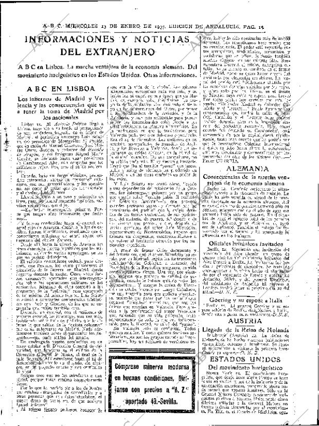 ABC SEVILLA 13-01-1937 página 15