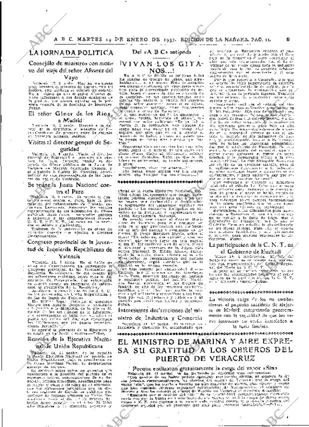 ABC MADRID 19-01-1937 página 11