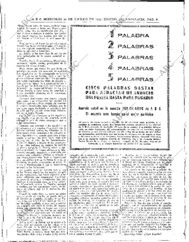 ABC SEVILLA 20-01-1937 página 8