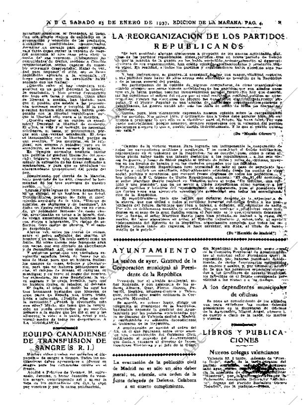 ABC MADRID 23-01-1937 página 4
