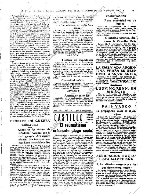 ABC MADRID 23-01-1937 página 6