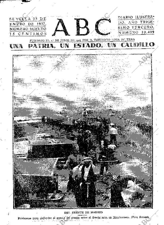 ABC SEVILLA 23-01-1937 página 1