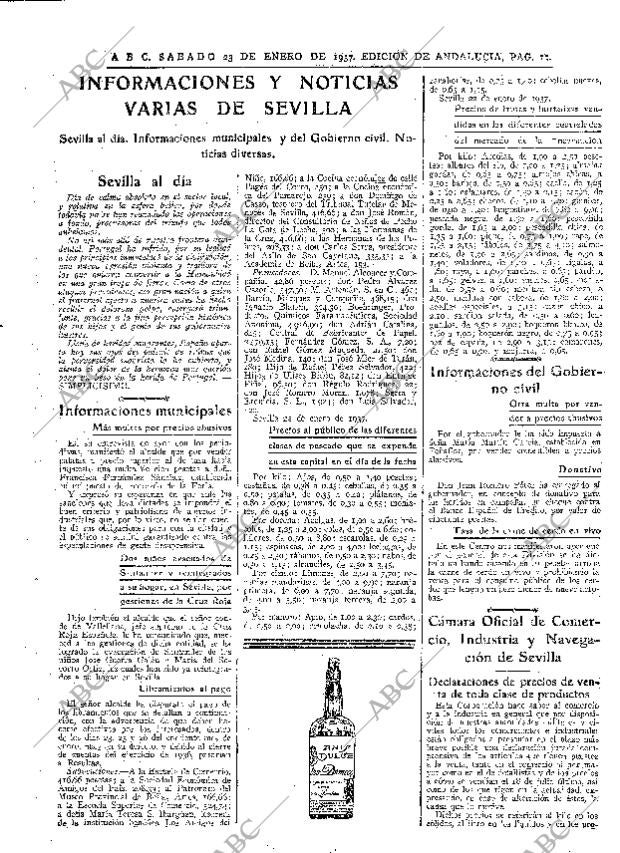 ABC SEVILLA 23-01-1937 página 11
