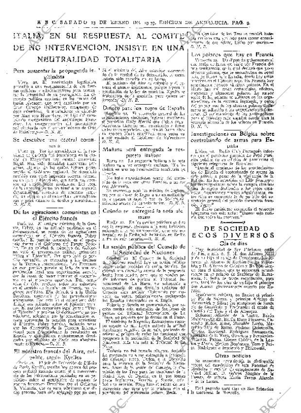 ABC SEVILLA 23-01-1937 página 9