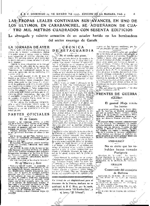 ABC MADRID 24-01-1937 página 5