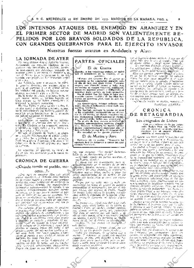 ABC MADRID 27-01-1937 página 5