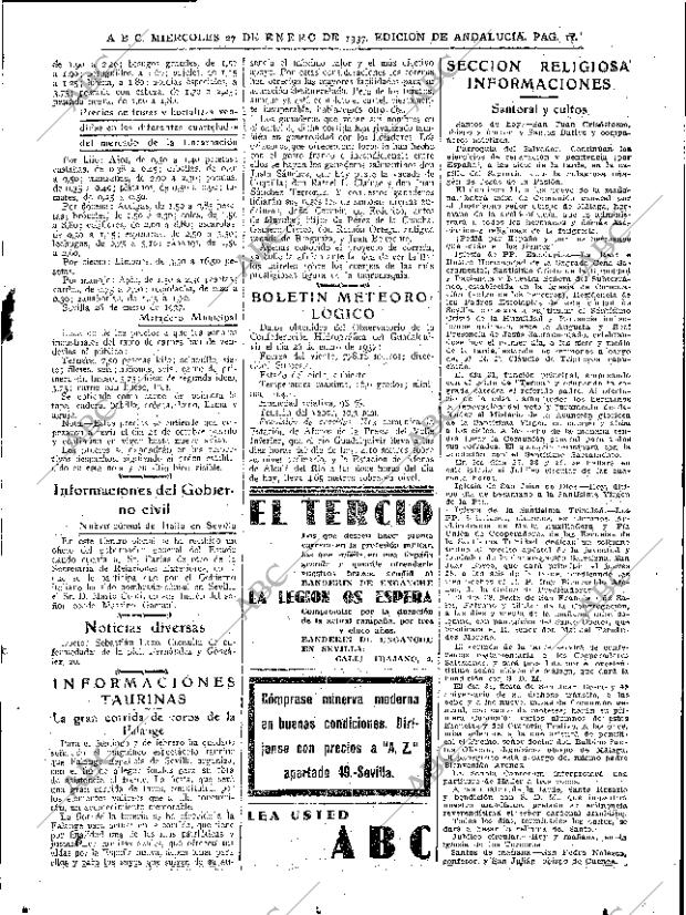 ABC SEVILLA 27-01-1937 página 11