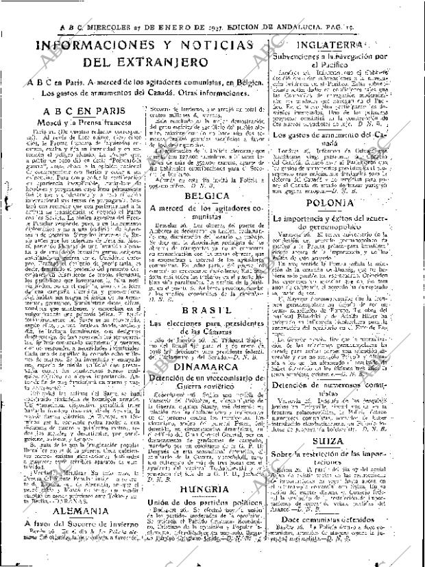 ABC SEVILLA 27-01-1937 página 13