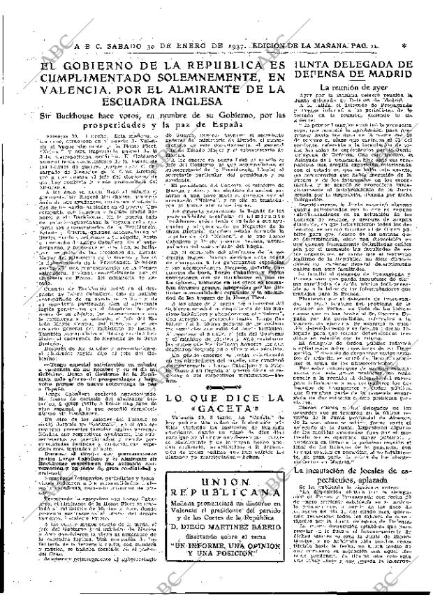 ABC MADRID 30-01-1937 página 11