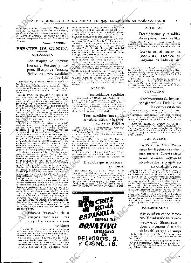 ABC MADRID 31-01-1937 página 8