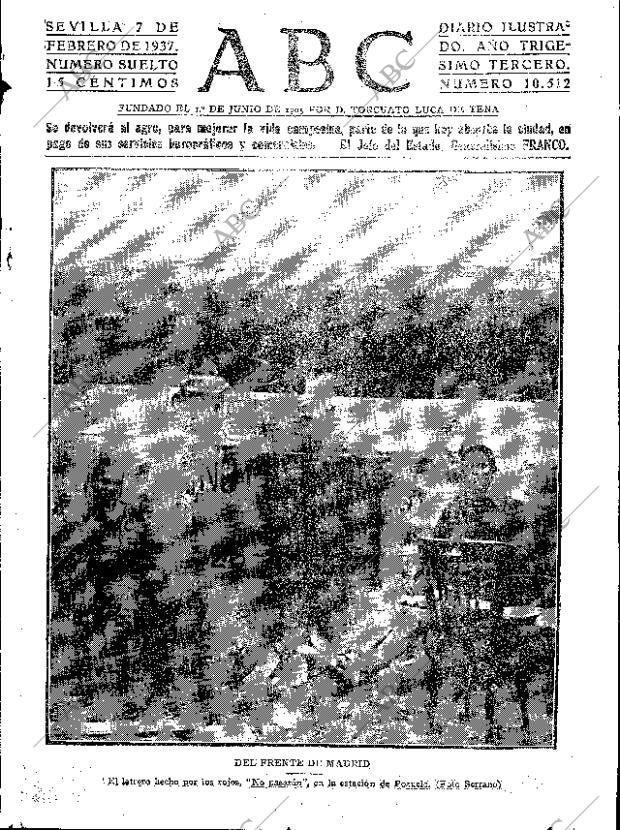 ABC SEVILLA 07-02-1937 página 1