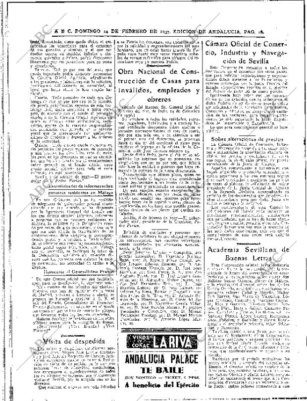 ABC SEVILLA 14-02-1937 página 16