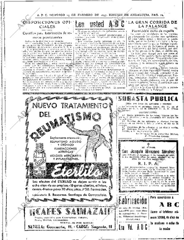 ABC SEVILLA 14-02-1937 página 22