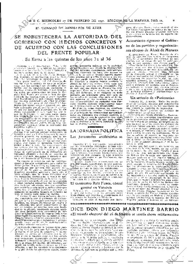 ABC MADRID 17-02-1937 página 11