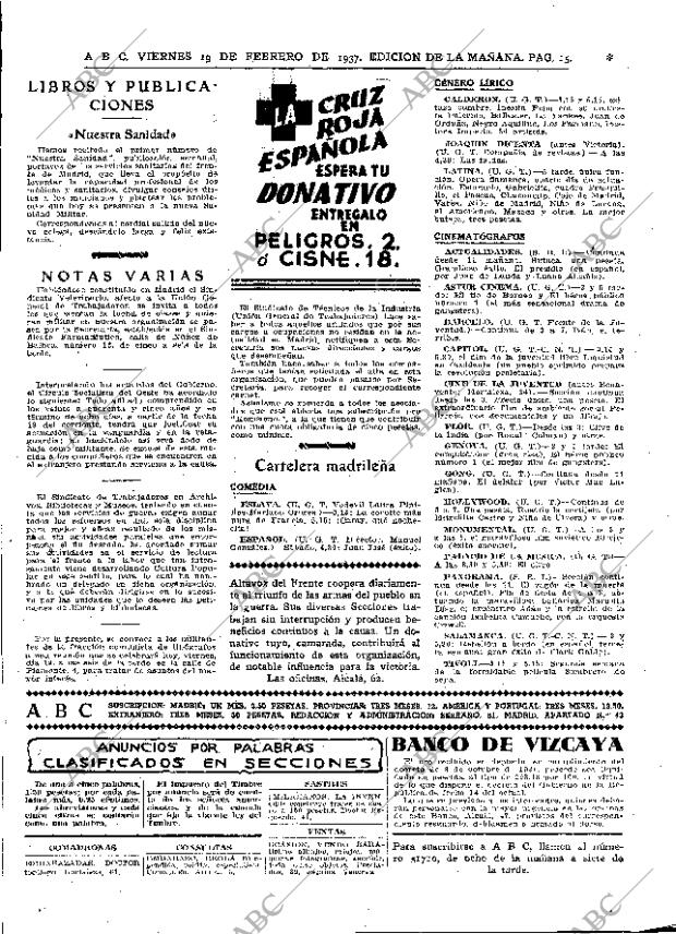 ABC MADRID 19-02-1937 página 15