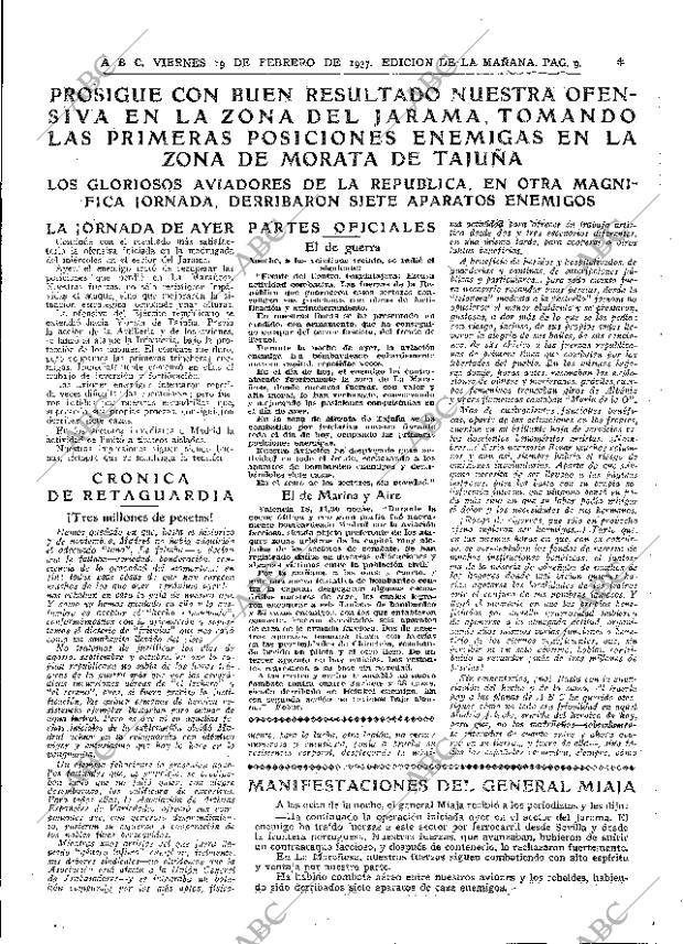 ABC MADRID 19-02-1937 página 9