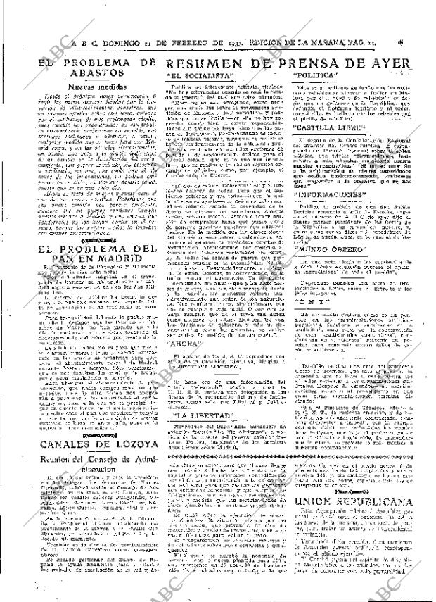 ABC MADRID 21-02-1937 página 11