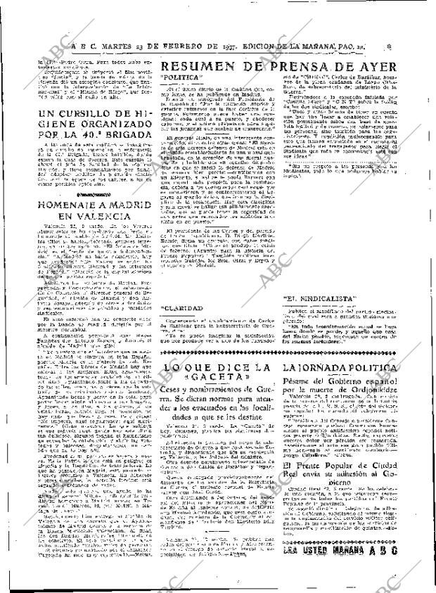 ABC MADRID 23-02-1937 página 12