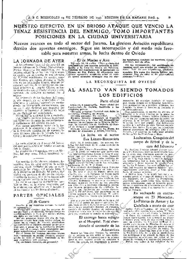 ABC MADRID 24-02-1937 página 9