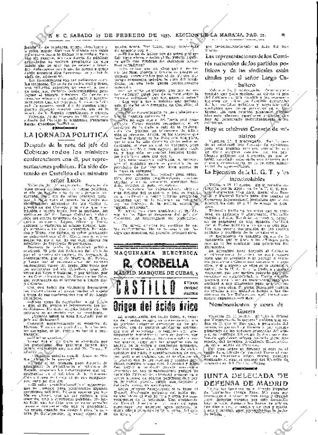 ABC MADRID 27-02-1937 página 12