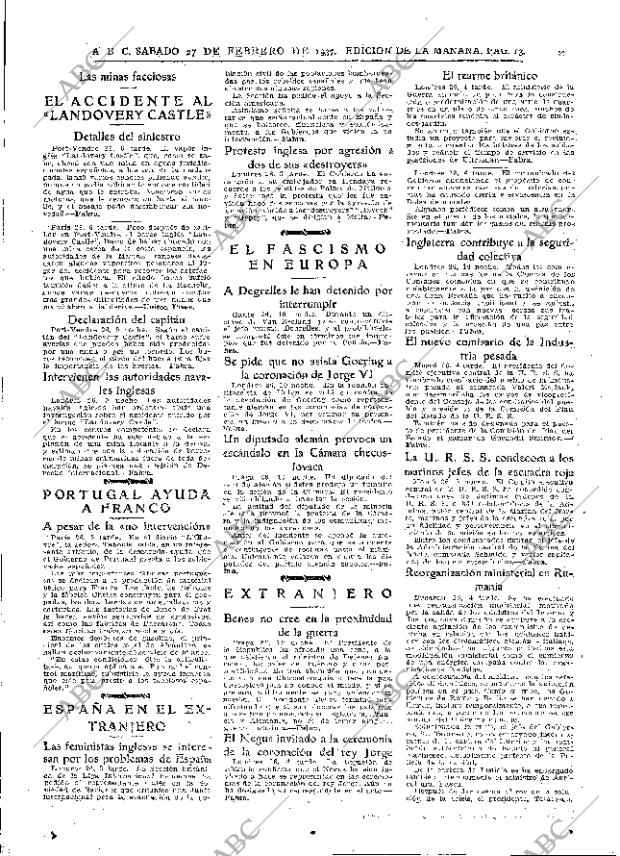 ABC MADRID 27-02-1937 página 13