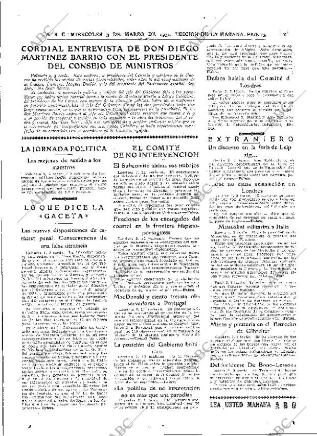 ABC MADRID 03-03-1937 página 13