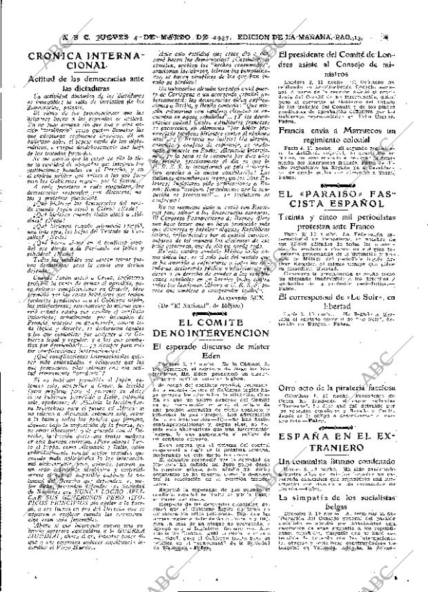 ABC MADRID 04-03-1937 página 13