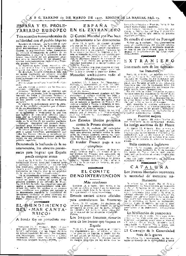ABC MADRID 13-03-1937 página 13