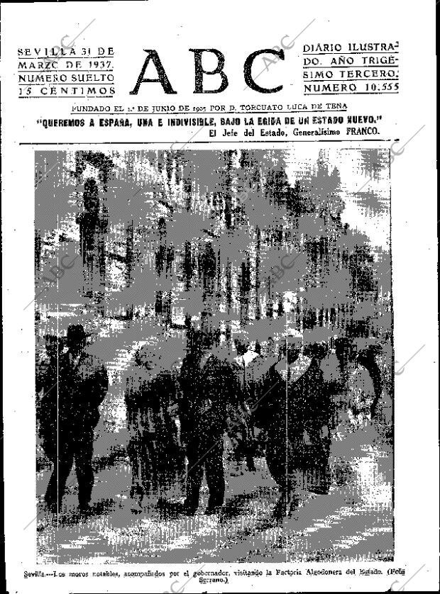 ABC SEVILLA 31-03-1937 página 1
