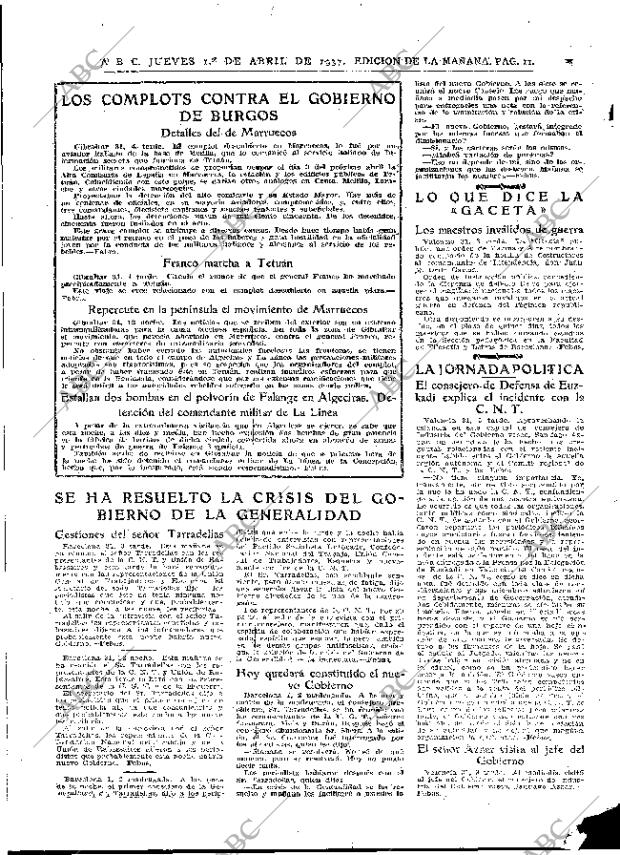 ABC MADRID 01-04-1937 página 11