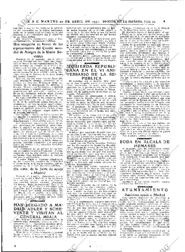 ABC MADRID 20-04-1937 página 12