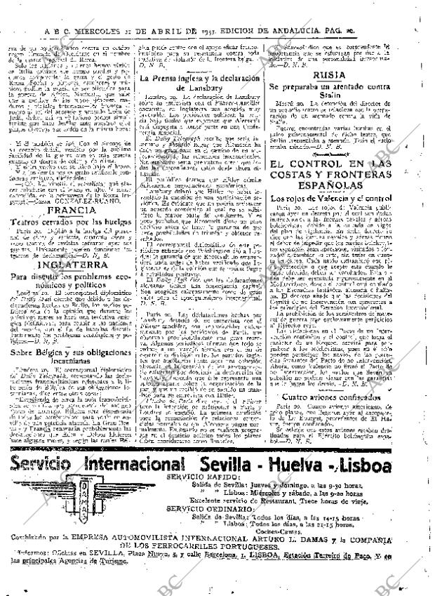 ABC SEVILLA 21-04-1937 página 16