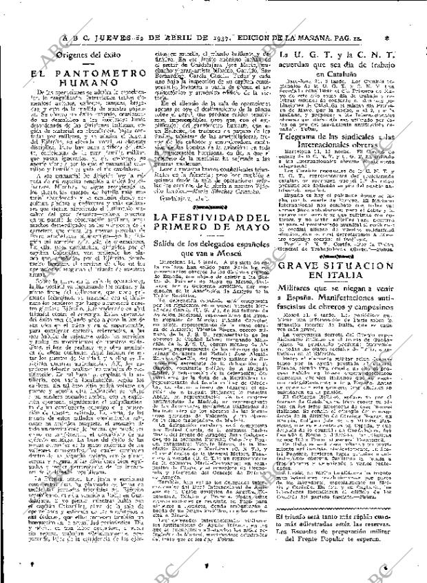 ABC MADRID 22-04-1937 página 12