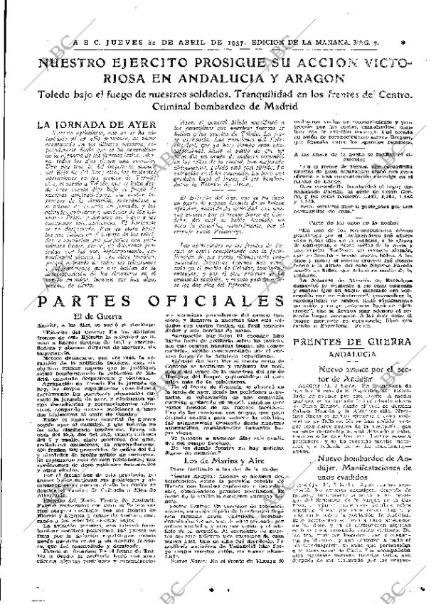 ABC MADRID 22-04-1937 página 7