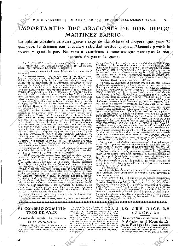 ABC MADRID 23-04-1937 página 11