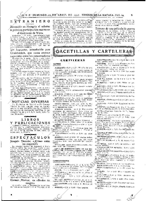ABC MADRID 25-04-1937 página 14