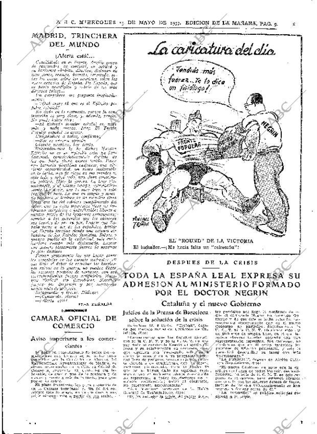 ABC MADRID 19-05-1937 página 9