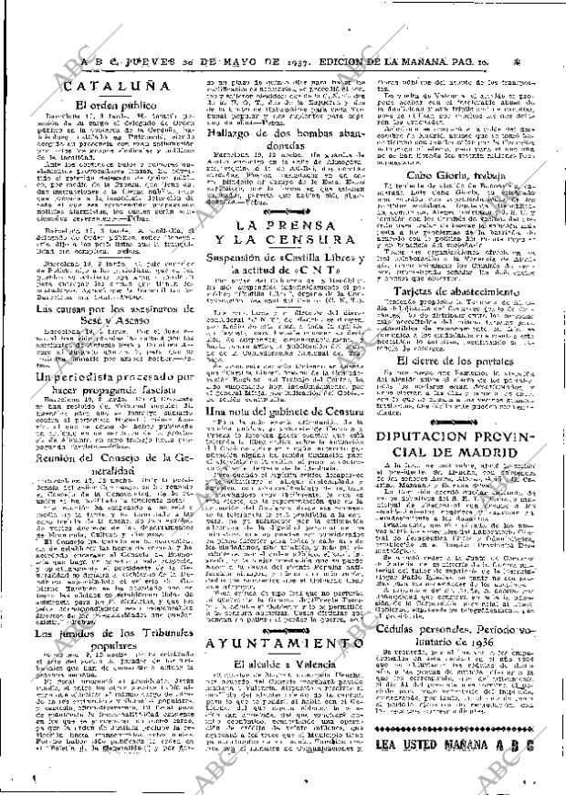 ABC MADRID 20-05-1937 página 10