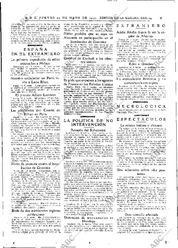 ABC MADRID 20-05-1937 página 14